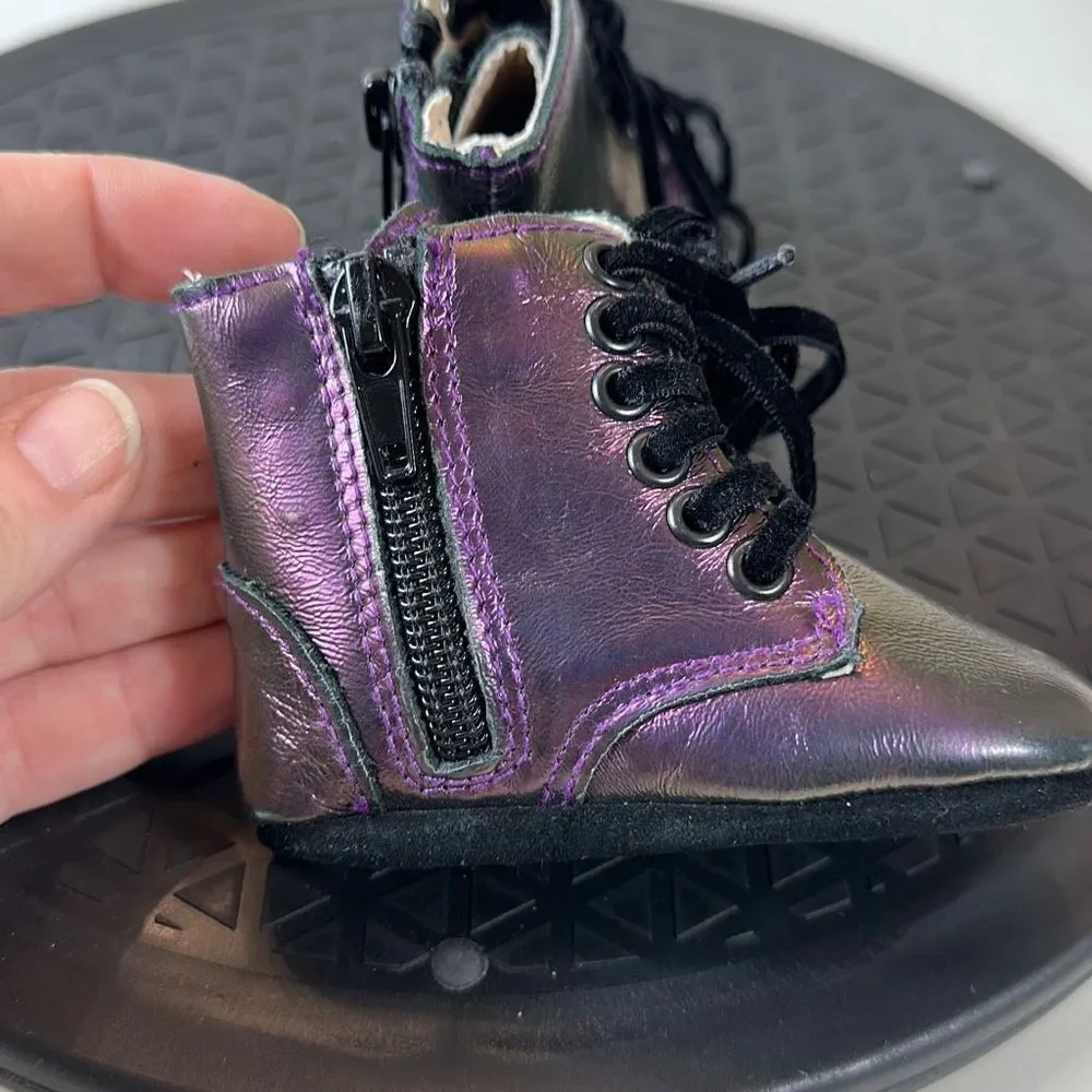 SPELLBOUND Purple Boots Infant size 2